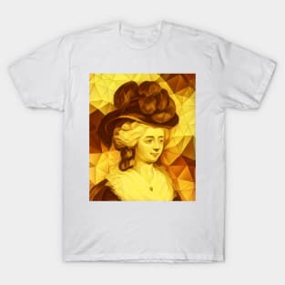 Frances Burney Golden Portrait | Frances Burney Artwork 12 T-Shirt